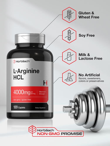 L-Arginine 4000mg par portion | 120 Comprimés