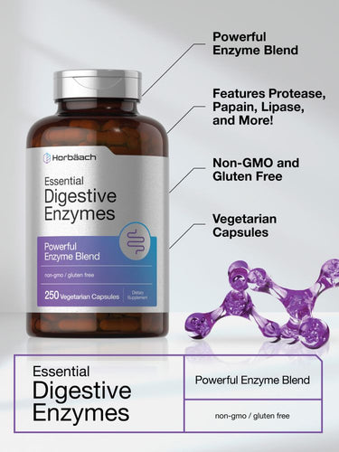 Enzymes Digestives Essentielles | 250 Capsules