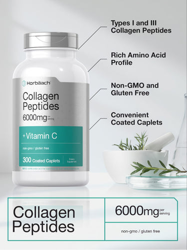 View 4 Colágeno com Vitamina C 6000mg por porção | 300 Comprimidos