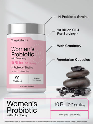 View 4 Women's Probiotic with Cranberry | 10 Billion CFU