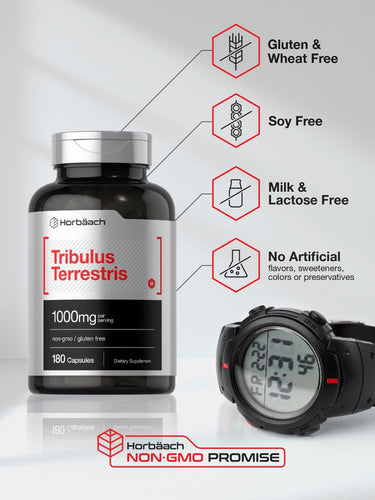 Tribulus Terrestris 1000mg pro Portion | 180 Kapseln