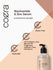 Coera Niacinamide & Zinc Serum packaging with product bottle on a beige and brown background