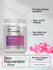 view 4 Container of Skin Rejuvenator with pink flowers and text highlighting features.