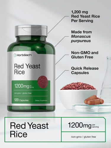 View 4 Red Yeast Rice 1200mg per serving | 120 Capsules