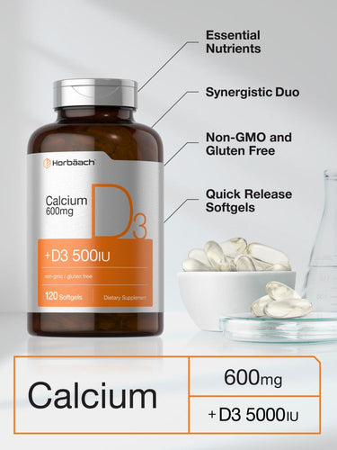 View 4 Calcium with Vitamin D-3 | 600mg | 120 Softgels