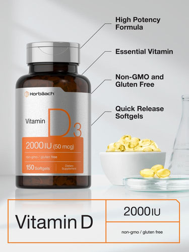 Vitamina D-3 2000 IU | 150 Softgels