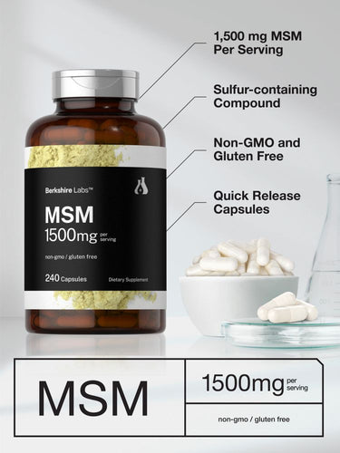 View 4 MSM 1500mg par portion | 240 Capsules