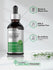 view 5 Bottle of Gotu Kola liquid extract with certification icons on a light gray background