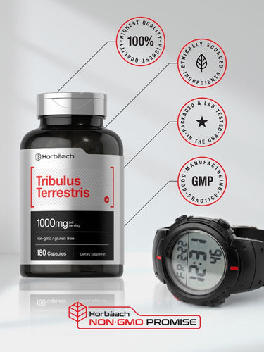 Tribulus Terrestris 1000 mg par portion | 180 Capsules