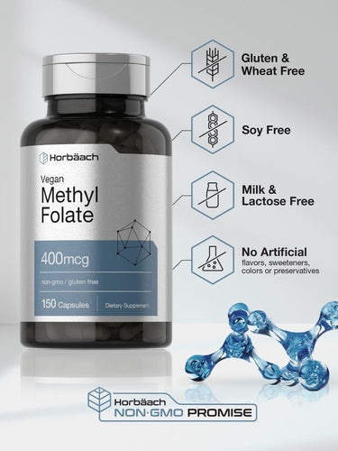 Metil Folato 400mcg | 150 Cápsulas