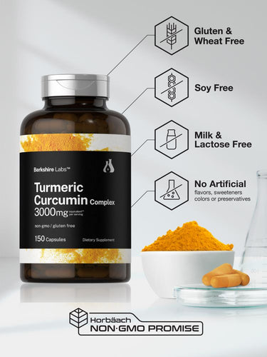Curcuma Curcumine 3000mg par portion | 150 Capsules
