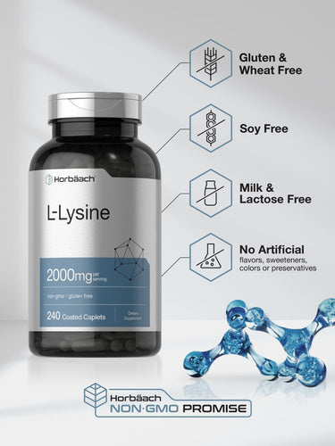 L-Lysine 2000mg par portion | 240 Comprimés
