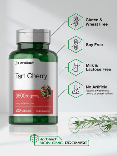 Tart Cherry Extract 3600mg per serving | 220 Capsules