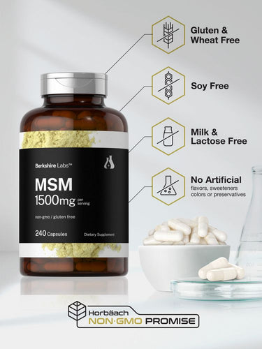 View 5 MSM 1500mg par portion | 240 Capsules
