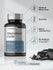 Bottle of Horbaach Magnesium Oxide supplement with product details on a light gray background