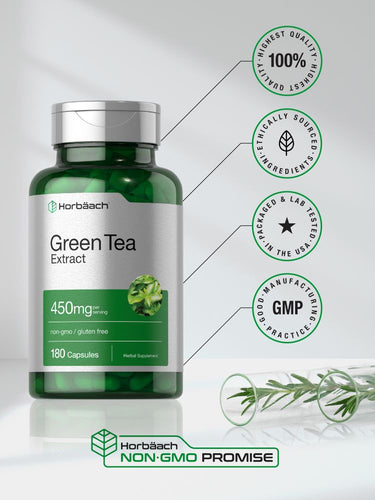 View 5 Green Tea Extract 450mg per serving | 180 Capsules