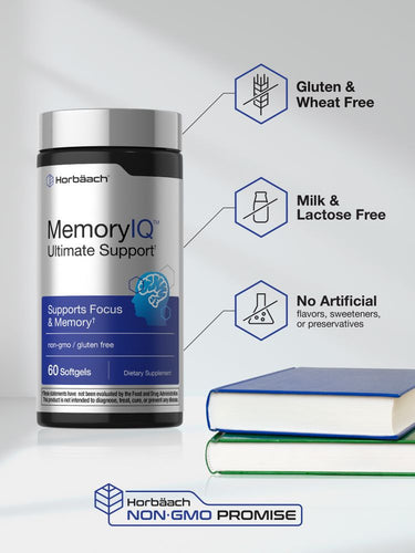 View 5 Memory IQ Brain Support Supplement | 60 Softgels