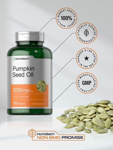 View 5 Kürbiskernöl 3000mg pro Portion | 120 Weichkapseln