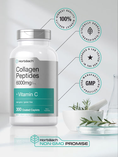 View 5 Colágeno com Vitamina C 6000mg por porção | 300 Comprimidos