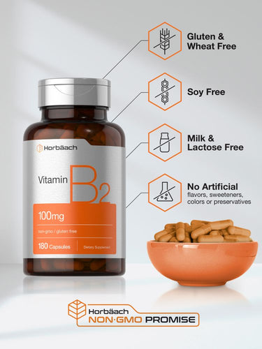 Vitamine B-2 100 mg | 180 capsules