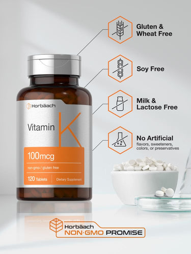 View 5 Vitamina K 100mcg | 120 Tabletas