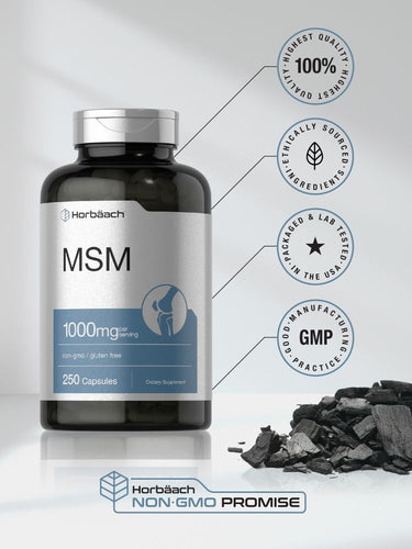 MSM 1000mg par portion | 250 Capsules