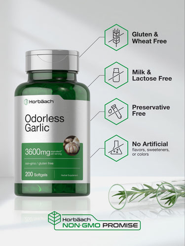 View 5 Odorless Garlic | 200 Softgels