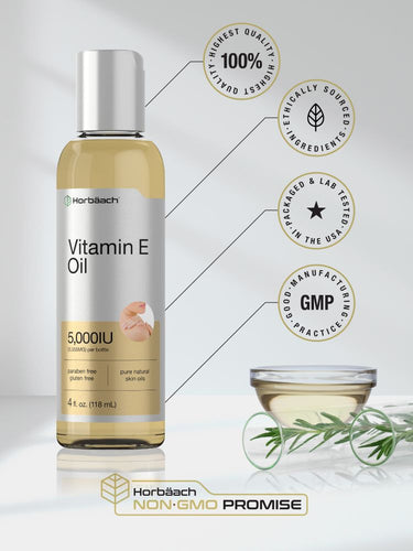 Vitamin E Oil 5000 IU | 8oz Liquid