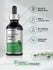 HerbAlacch Nettle Leaf Liquid Extract bottle with certification icons on a light gray background