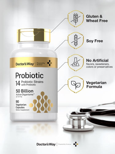 View 5 Probiotic | 50 Billion Active Organisms | 90 Capsules