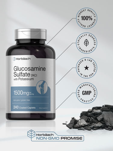 View 5 Glucosamine Sulfate 1500mg per serving | 240 Caplets