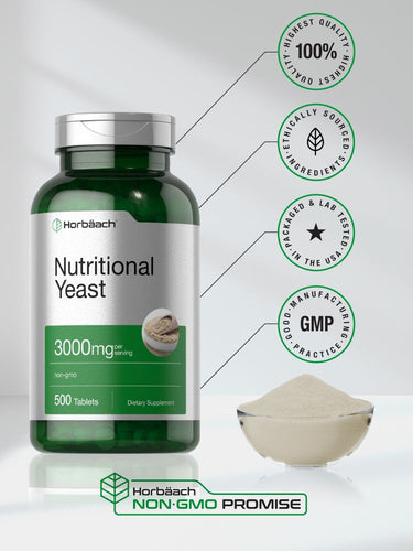 View 5 Nährhefeflocken mit Vitamin B-12 3000 mg pro Portion | 500 Tabletten