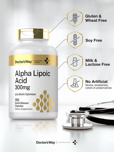 Ácido Alfa Lipoico 300mg | 150 Cápsulas