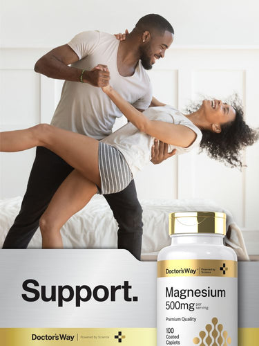 Magnesium 500mg per serving | 100 Caplets