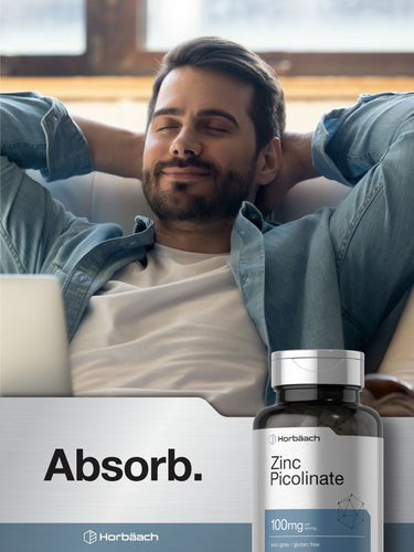 Zinc Picolinate 100 mg par portion | 180 Capsules