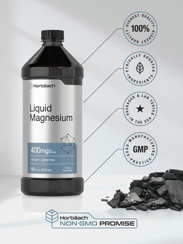 Magnésium 400mg | 16oz Liquide