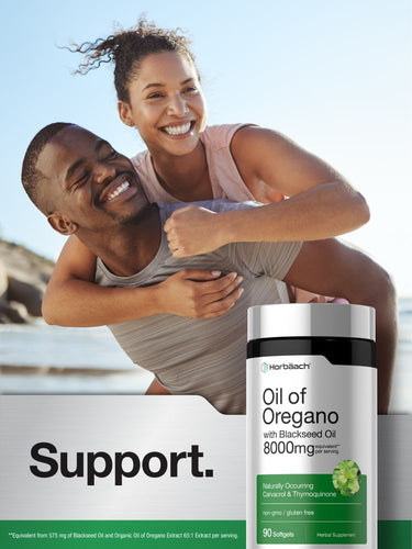 View 6 Oil of Oregano with Blackseed Oil Softgels | 90 Pills