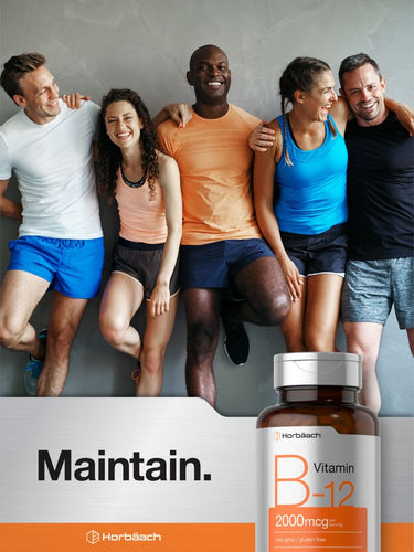 Vitamina B-12 2000 mcg por porción | 200 Tabletas