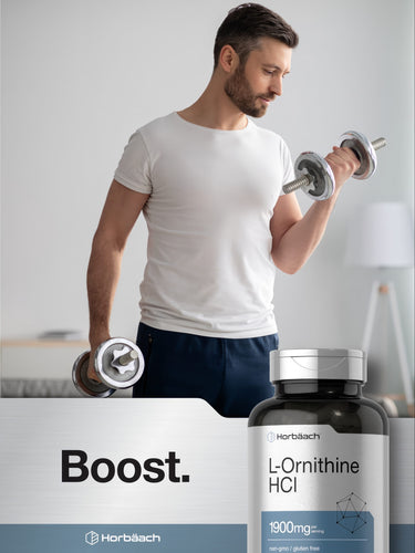 View 6 L-Ornithine 1900mg per serving | 120 Capsules