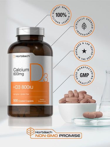 Calcium mit Vitamin D-3 600mg | 500 Tabletten