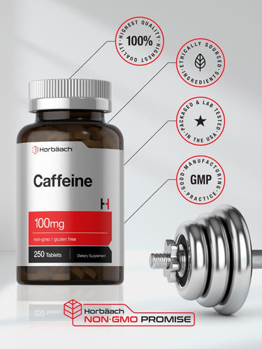 Comprimés de Caféine 100mg | 250 Comprimés