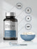 view 6 Bottle of R-Lipoic Acid supplement with a bowl of capsules on a light gray background