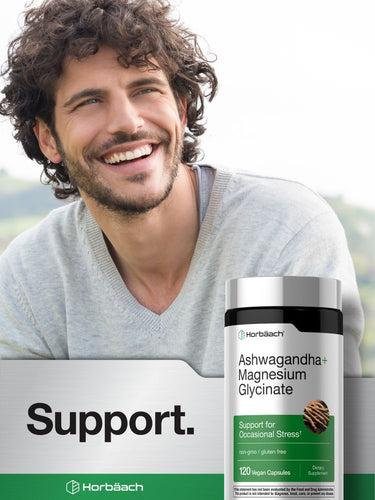 View 6 Ashwagandha and Magnesium Glycinate | 120 Vegan Capsules