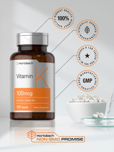 View 6 Vitamina K 100mcg | 120 Tabletas