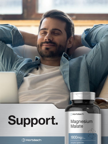 Magnesium Malate 1800mg per serving | 250 Caplets