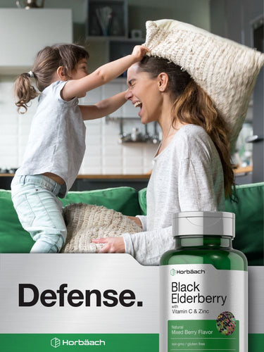 View 7 Black Elderberry, Vitamin C and Zinc | 90 Chewable Tablets