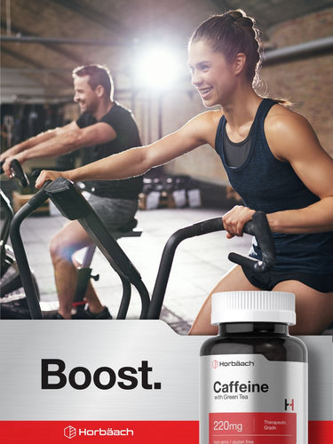 Pastillas de Cafeína 200mg | con Té Verde | 200 Tabletas