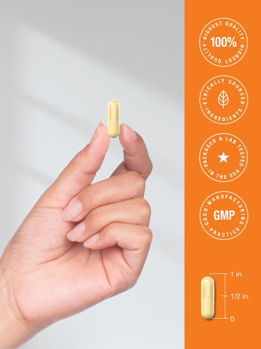 View 7 Saffron + Magnesium Glycinate Supplement | 60 Vegan Capsules