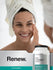 view 7 Woman applying skincare product with Multi Collagen Protein bottle in foreground.