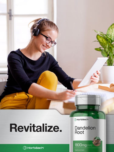 Raiz de Dente-de-Leão 1800mg por porção | 120 Cápsulas